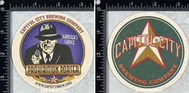 Capitol City Brewing Prohibition Porter Coaster Capitol City Brewing Prohibition Porter Coaster
