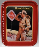 Coca Cola Howdy Friend Tray