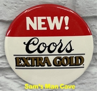 Coors Extra Gold NEW Pinback Coors Extra Gold NEW Pinback