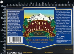 90 Shilling Colorado Ale Label