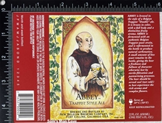 New Belgium Abbey Trappist Ale Label