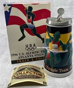 Budweiser 1996 US Olympic Team Track & Field Stein Budweiser 1996 US Olympic Team Track & Field Stein
