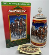 1999 Budweiser Holiday Signature Edition Holiday Stein 1999 Budweiser Holiday Signature Edition Holiday Stein
