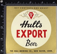 Hull's Export Beer Label
