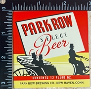 Park Row Select Beer Label