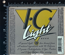 IC Light Beer Label IC Light Beer Label
