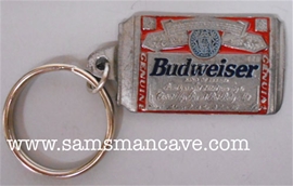 Budweiser Can Pewter Keychain