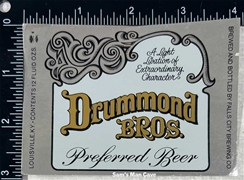 Drummond Bros. Beer Label