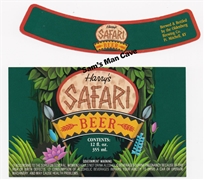 Harry's Safari Beer Label with neck