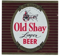 Old Shay Lager Beer Label