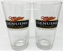 Miller Genuine Draft Pint Glass Set