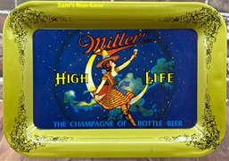 Miller High Life Girl In The Moon Tip Tray