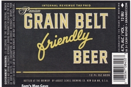 Grain Belt Friendly Beer Label
