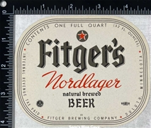 Fitger's Nordlager IRTP Beer Label