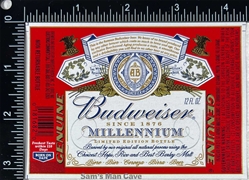 Budweiser Millennium Beer Label Budweiser Millennium Beer Label