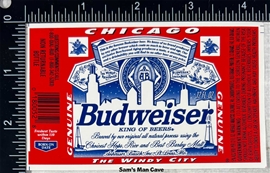 Budweiser Chicago Windy City Label