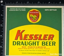 Kessler Draught Beer Tax Paid Label