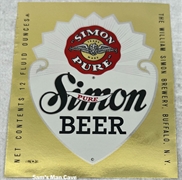 Simon Pure Beer Label