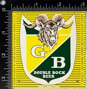 G B Double Bock Beer Label
