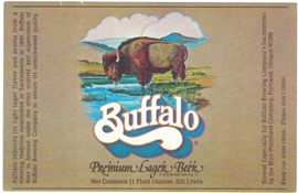 Buffalo Premium Lager Label