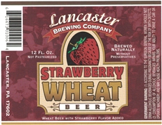 Lancaster Brewing Strawberry Wheat Beer Label