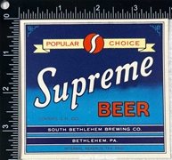 Supreme IRTP Beer Label