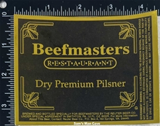 Beefmasters Restaurant Dry Premium Pilsner Label Beefmasters Restaurant Dry Premium Pilsner Label