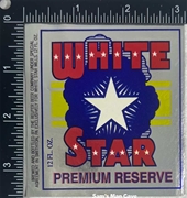 White Star Premium Reserve Beer Label