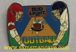 Bud Light Football Pin