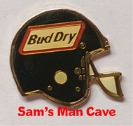 Bud Dry Football Helmet Pin