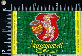 Narragansett Bock Beer Label
