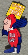 Bud Man Stamp Out Thirst Sticker