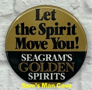 Seagram's Golden Spirits Pinback Seagram's Golden Spirits Pinback