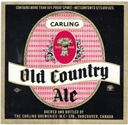 Carling Old Country Ale Label Carling Old Country Ale Label