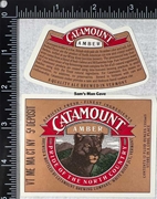 Catamount Amber with neck label Beer Label