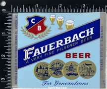 Fauerbach A Very Fine Pilsener Beer Label