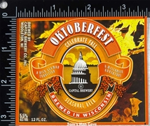 Capital Brewery Oktoberfest Beer Label