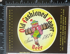 Old Fashion Lager Strong Beer Label