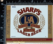 Sharp's LA Lager Beer Label