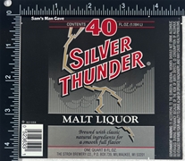 Silver Thunder Malt Liquor Label