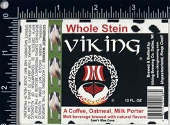 Viking Whole Stein Beer Label Viking Whole Stein Beer Label