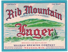 Rib Mountain Lager Beer Label