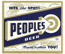 Peoples Beer Label