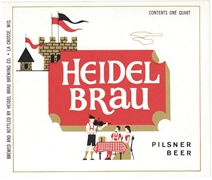 Heidel Brau Pilsner Beer Label