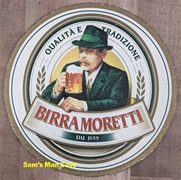 Birra Moretti UEFA Champions League Beer Coaster Birra Moretti UEFA Champions League Beer Coaster
