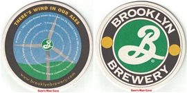 Brooklyn Brewery Wind In Our Ales Beer Coaster Brooklyn Brewery Wind In Our Ales Beer Coaster