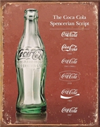 Coca Cola Script Heritage Metal Sign Coca Cola Script Heritage Metal Sign