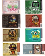 Flat Tail Brewing Set of 8 Sticker Labels Flat Tail Brewing Set of 8 Sticker Labels