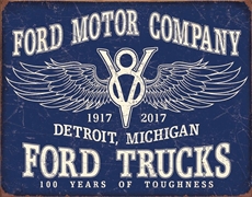 Ford Trucks 100 Years Metal Sign