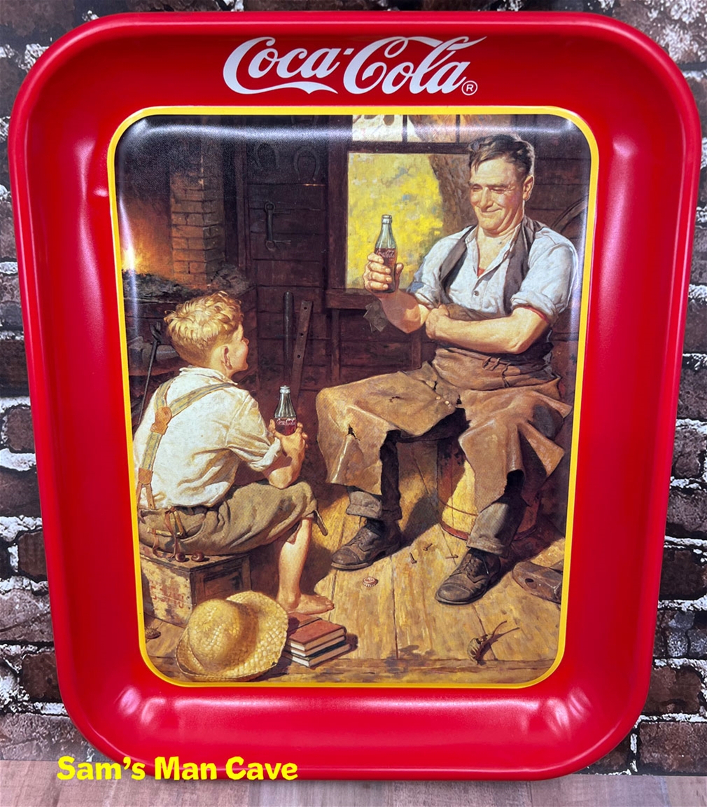 Coca Cola Village Blacksmith Tray